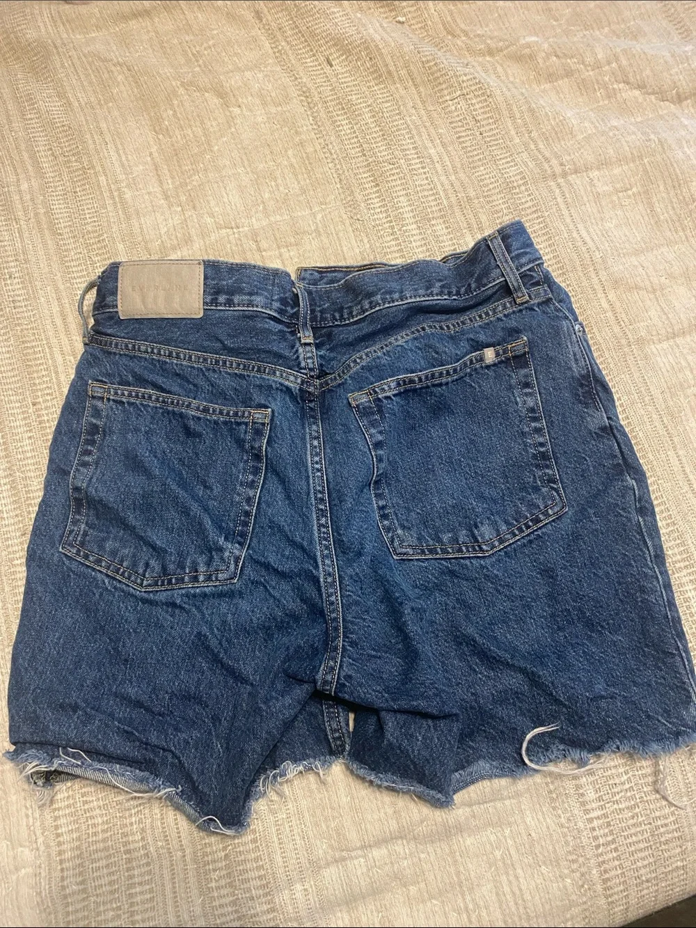Everlane Dark Blue Denim Cutoff Shorts